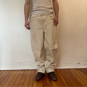 Calvin Klein Jeans Off-White Cotton Pants